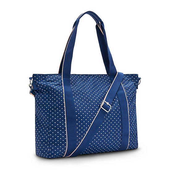 Kipling Asseni Printed Tote Tassen Blauw | BE 1461LI